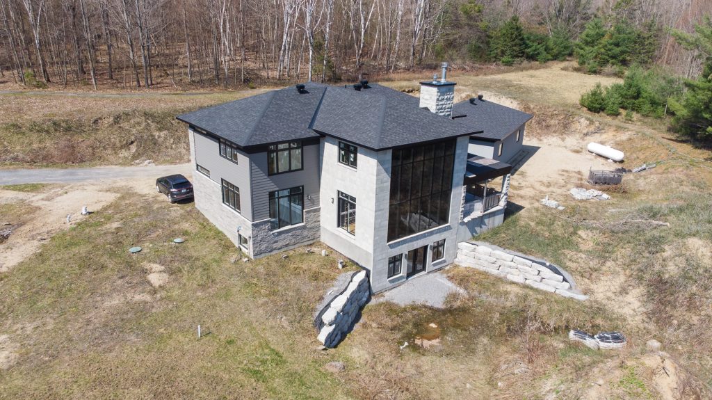 Custom waterfront home built by Baird Carpentry